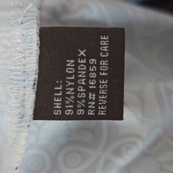 J McLaughlin Catalina Cloth Blue Patterned Sheath 3/4 Sleeves Dress Sz Medium - Picture 12 of 13